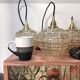 Lot de trois suspensions en verre scandinave