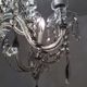 Old bohemian crystal chandelier for Deknudt