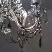 Old bohemian crystal chandelier for Deknudt