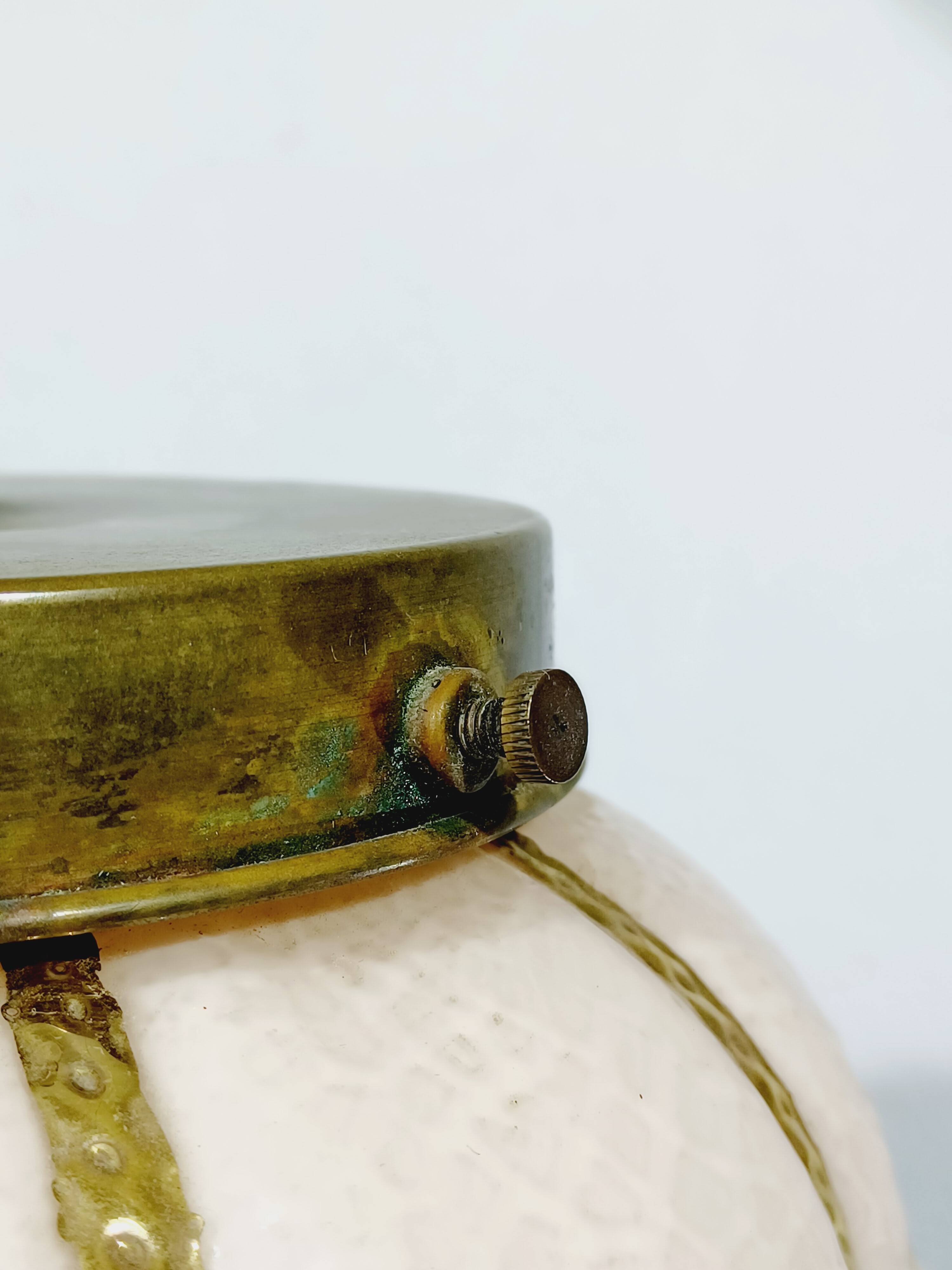 Pink Blown Glass Pendant Light