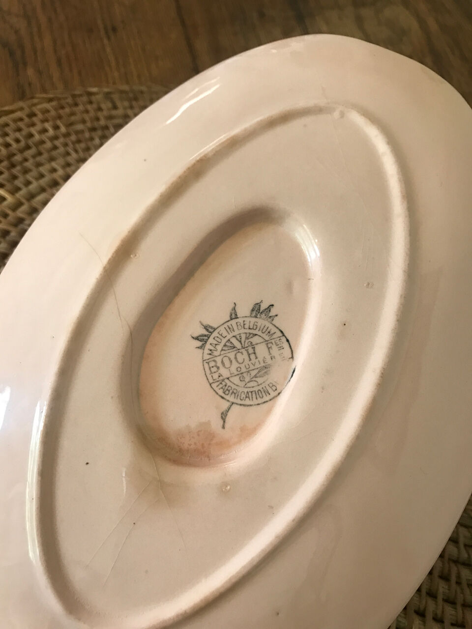 Boch vintage fish gravy boat