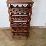 Solid wood wine rack