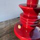 Burgundy ceramic lamp