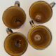 4 tasses à café mugs en céramique émaillée Vallauris a.e gitma