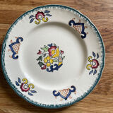 Series of 8 dessert plates Vieux Rouen