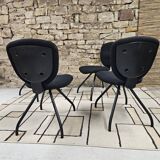 Set of 4 vintage design ergonomic chairs