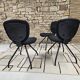 Lot 4 chaises ergonomiques design vintage