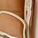 Louis XV style bed in patinated hornbeam, 20th century.