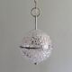 Spherical suspension in cut glass, Belgium 1960-1970