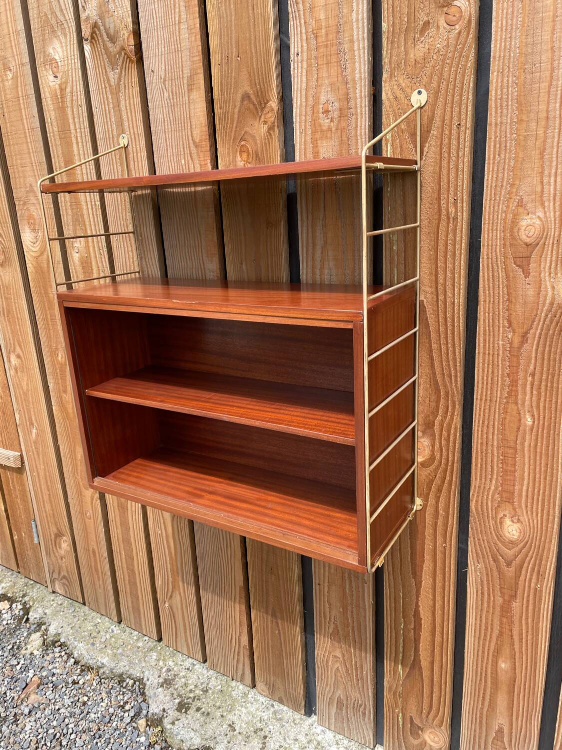 Système mural vintage en teck