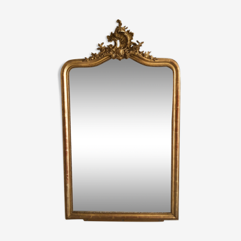 Miroir bois doré Napoléon III 19ème siècle