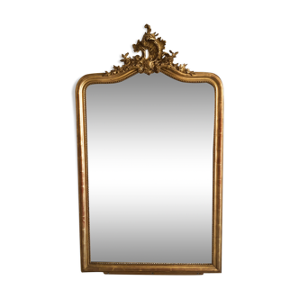 Mirror gilded wood Napoleon III 19th century
