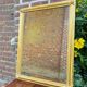 Louis XVI Style Rectangular Mirror In Wood And Golden Stucco