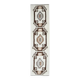 Vintage Turkish Oushak Handmade Wool Cotton White Runner 90x350