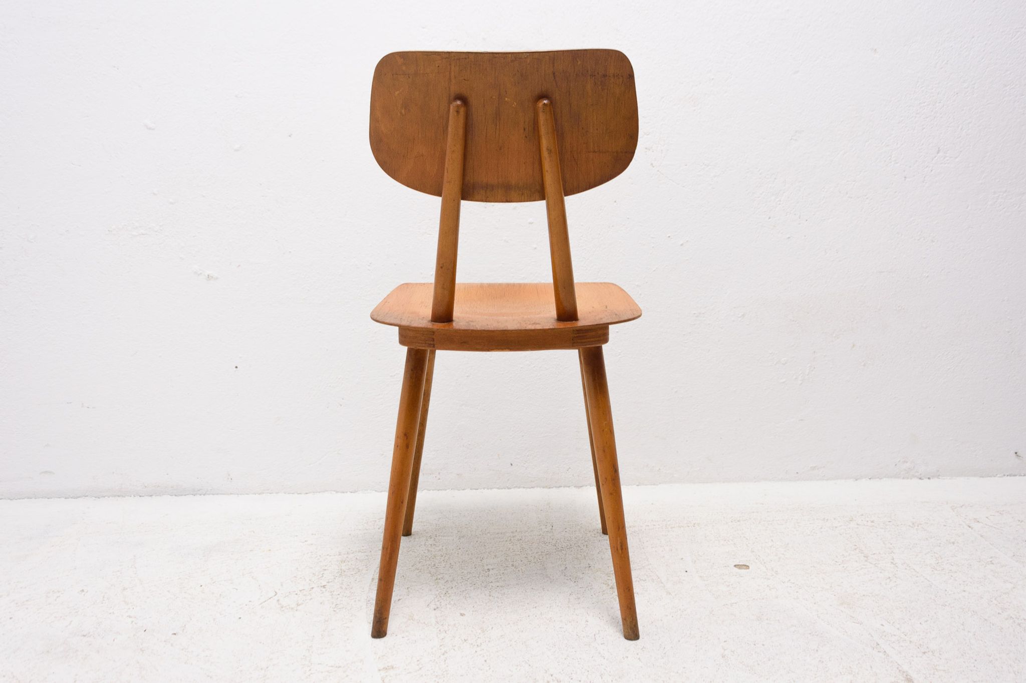 Mid century dining chairs Ton, set of four, 1960