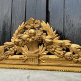 Large Louis XVI Mirror in Carved and Gilded Wood, France, 18th Century
