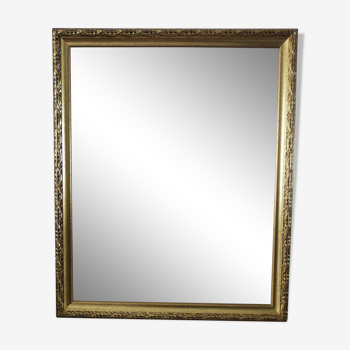golden wood mirror - 56x46cm