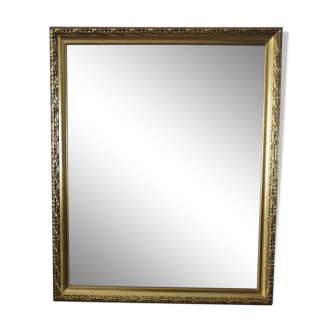 golden wood mirror - 56x46cm