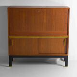 Vintage bar cabinet with brass details, Belgium 1960s