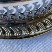 Silver-plated serving tray