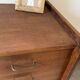 Vintage oak commode from the 1960s.