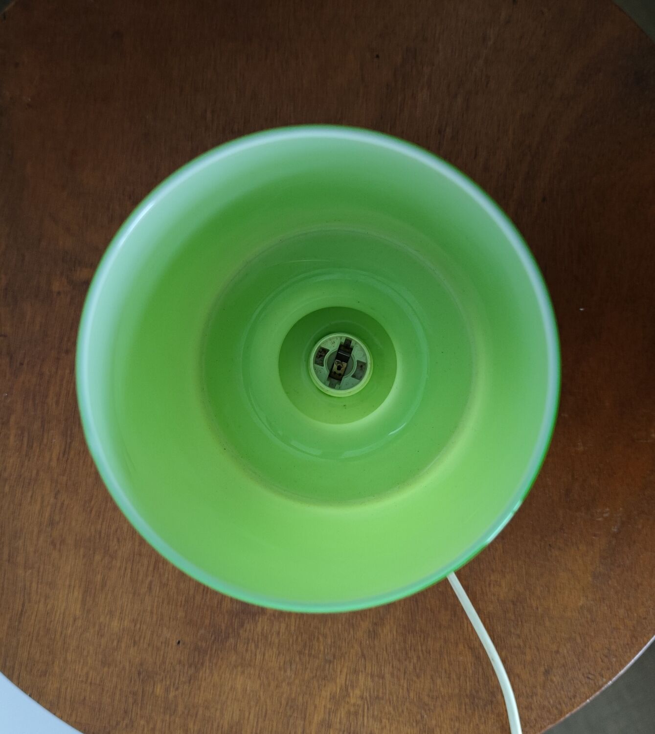 Lampe en verre vintage