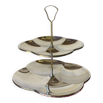 Mid-century Scandinavian silver-plated flat plate