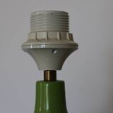 Green wooden lamp base (without lampshade)