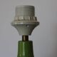 Green wooden lamp base (without lampshade)