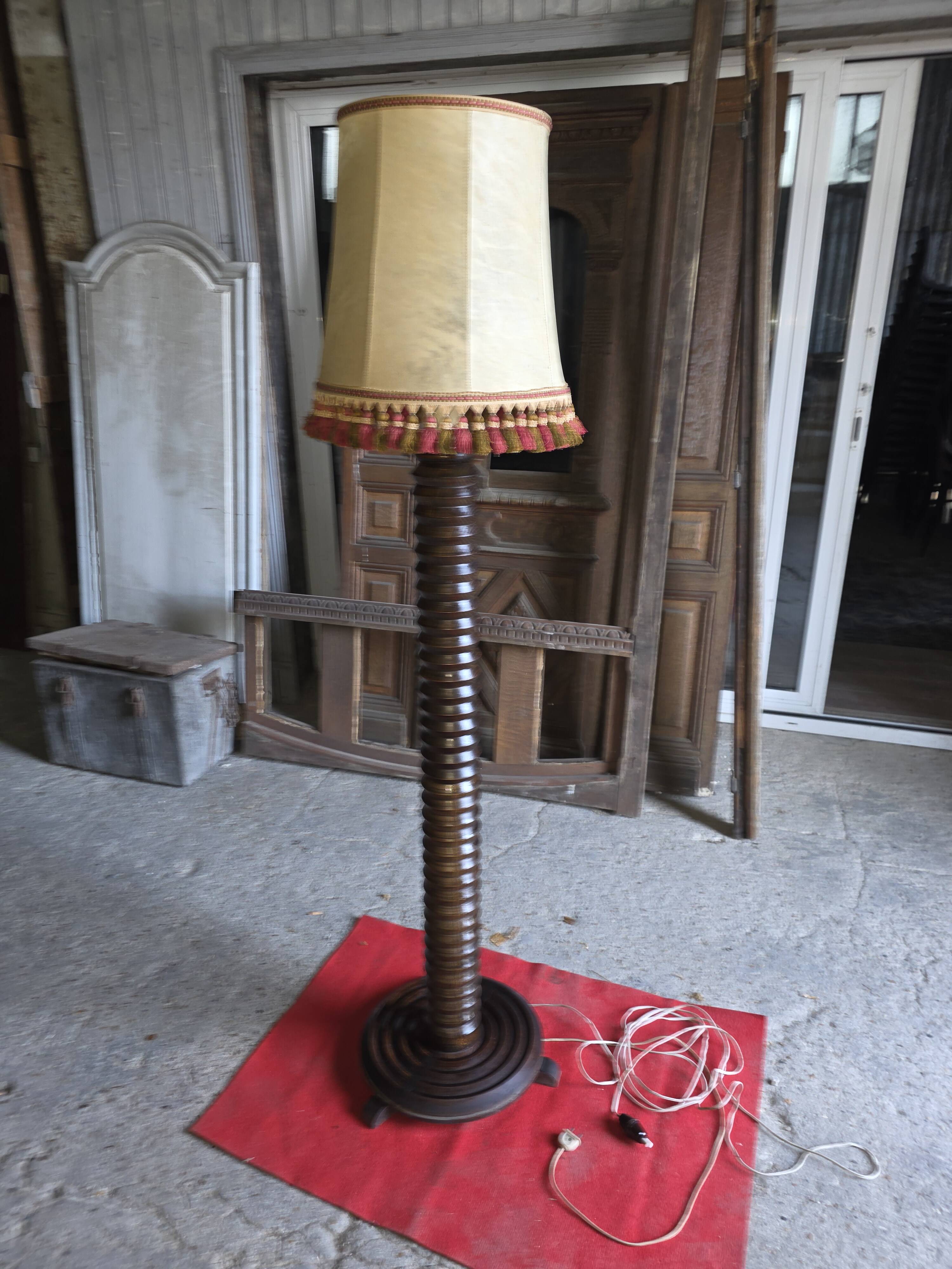 Floor lamp by Charles Dudouyt, 1940