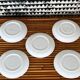 5 cups and saucers vichy 1950