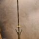Lampadaire style bambou acier peint