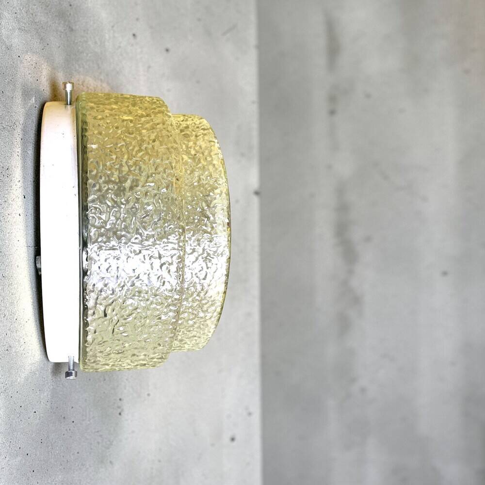 Frosted glass flush mount ceiling or wall light