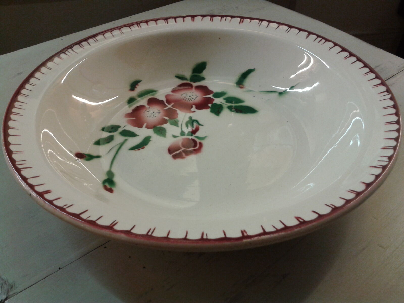 Earthenware Sarreguemines deep dish