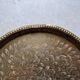 Ancient plate made of copper or brass - India