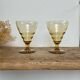 4 verres à vin Art Déco
