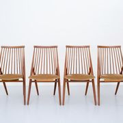 Set de 4 chaises ''Flamingo'' par Thea Leonard pour Nassjo Stolefrabrik, Suède, 1960