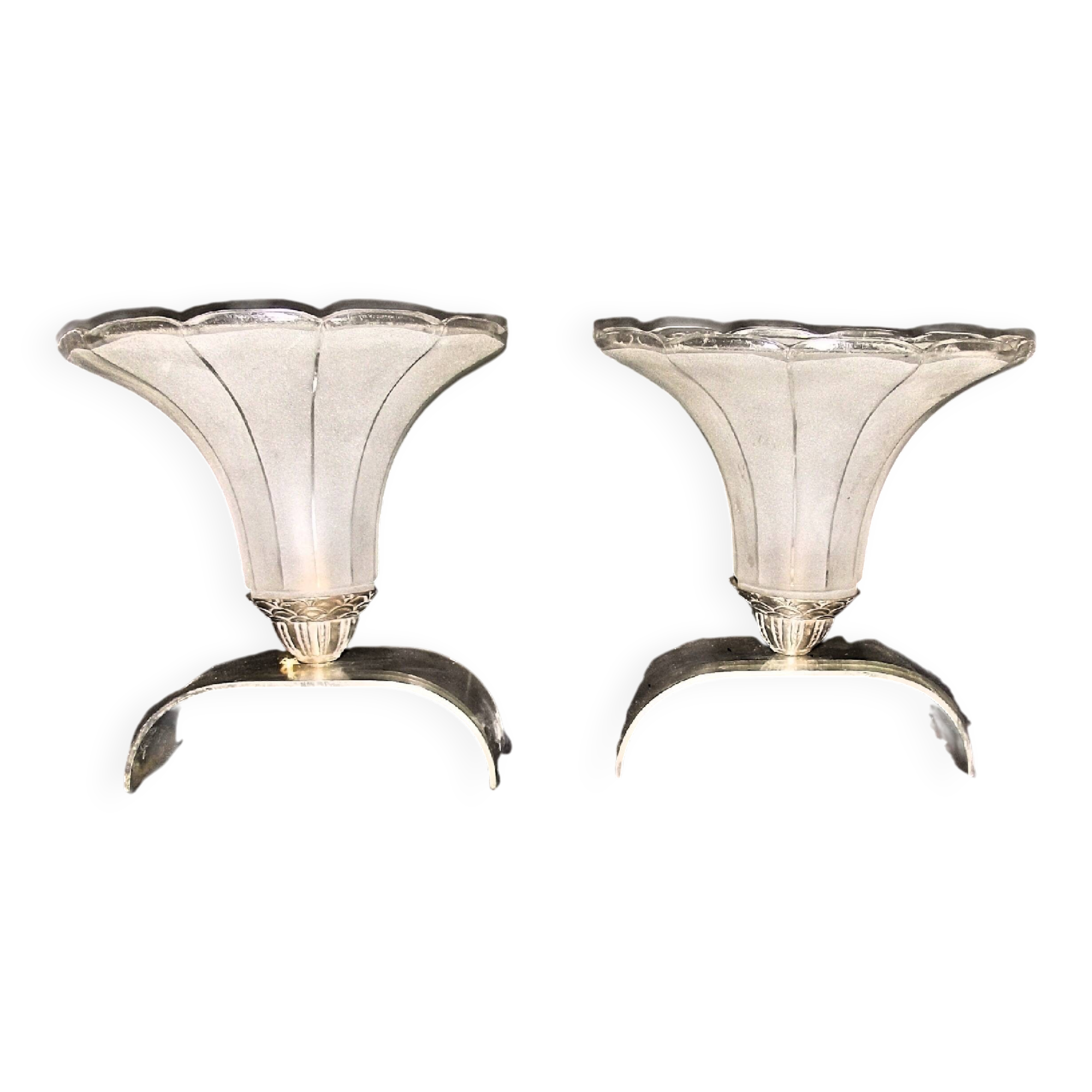 Pair of stylized Art Deco period lamps