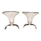 Pair of stylized Art Deco period lamps