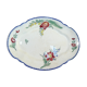 Emile BOURGEOIS PARIS Oval dish in faience floral motif