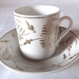 pair of Paris porcelain coffee cups