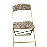 Folding chairs with floral pattern