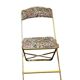 Chaises pliantes motif floral