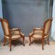 Paire de fauteuils de style Louis XV