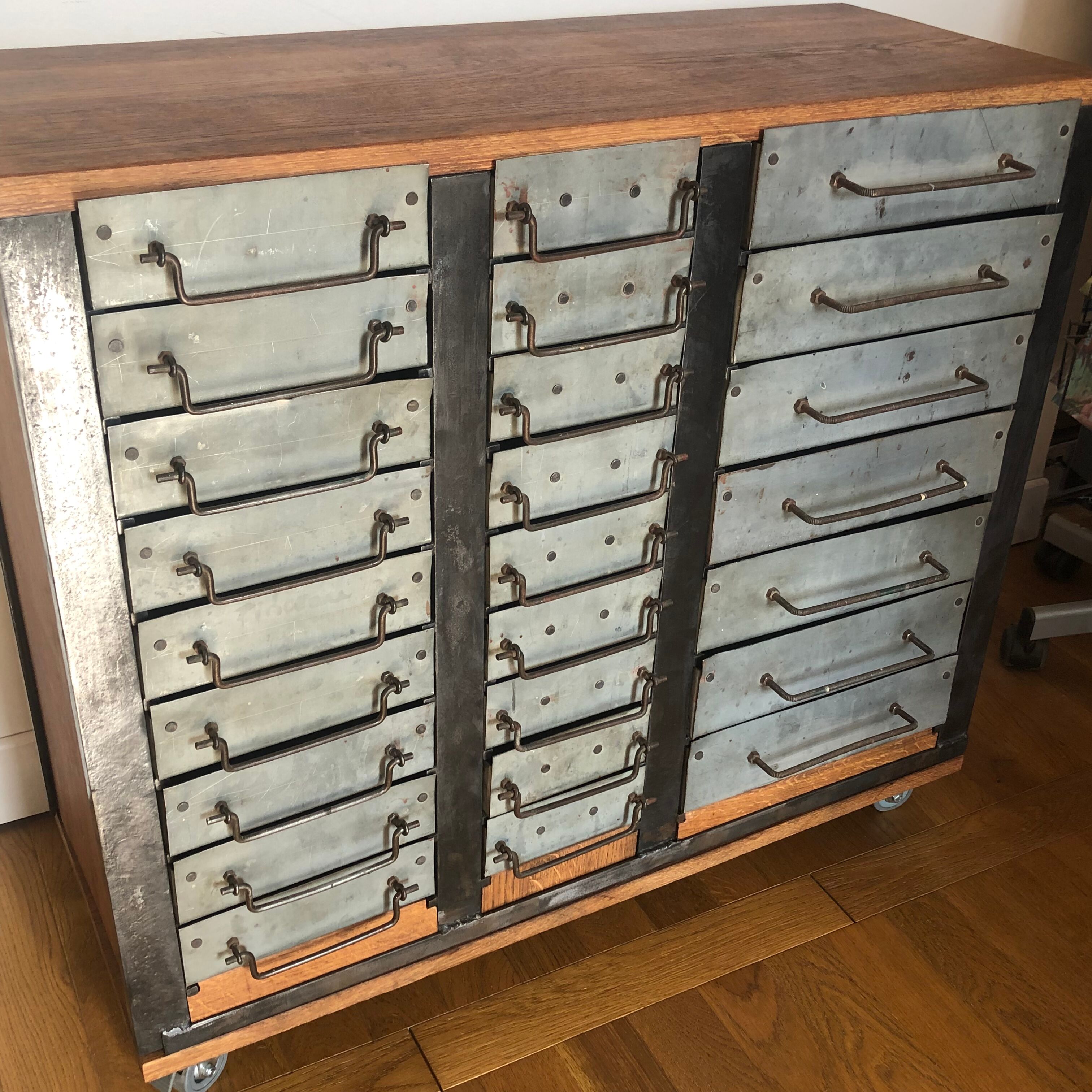 Metal and wood loom furniture