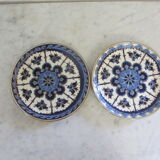 Decorative or utilitarian plates in enamelled earthenware