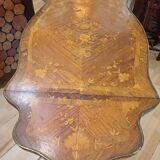 Table, drop-leaf desk "fully marquetry, Louis XV style, Period