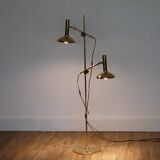 Danish design floor lamp in brass 1970