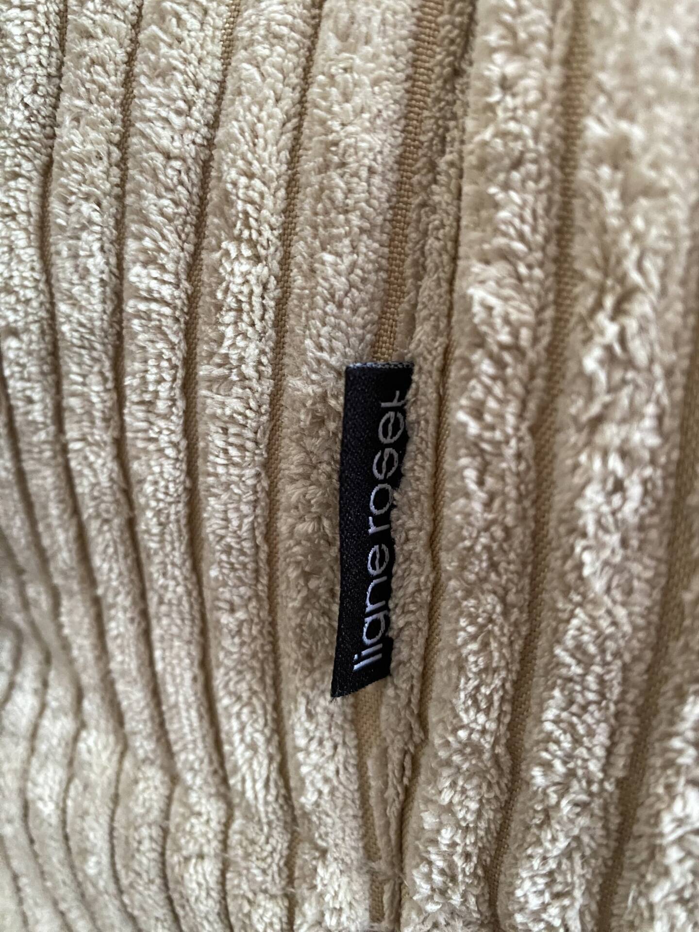 Ligne roset – ensemble togo 4 pièces – velours côtelé beige