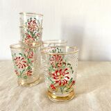 Antique floral glasses